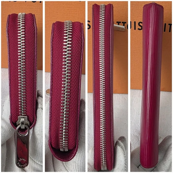 Auth Louis Vuitton Epi Bordeaux Neverfull MM Tote And Wallet Bundle - Picture 13 of 15